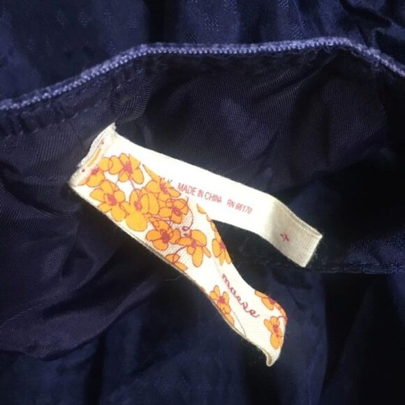 Maeve size 4 silk navy dress - Picture 8 of 8